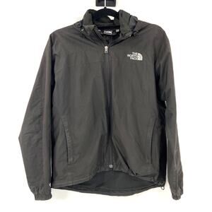 The North Face Black Hydrenalite Hooded Full Zip Pockets Lightweight Jacket Coat